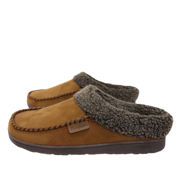 Dearfoam Mens Brendan Microfiber Suede 